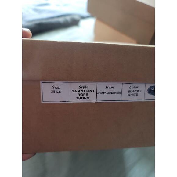 NWT Anthropologie Rope Thong Sandals - Size 7.5-8 US (38EU) - Picture 6 of 7